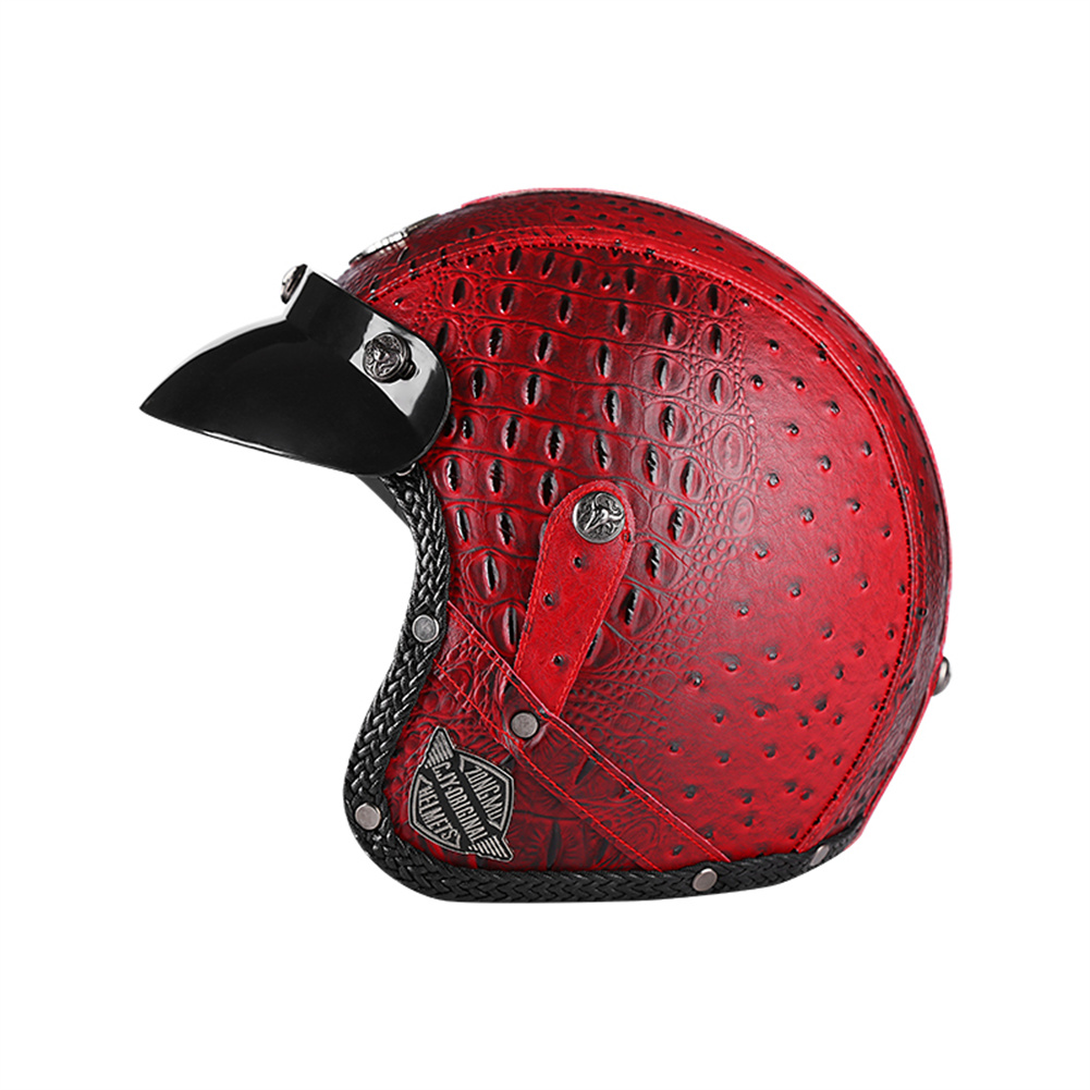 Vintage Cycling Gear - Caschi da moto retrò a faccia