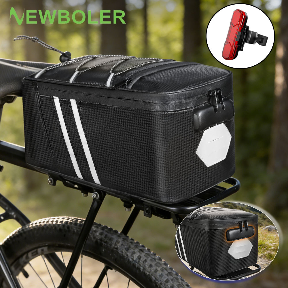 Cycling Gear Storage Rack - Borsa Posteriore per Bicicletta con Serratura