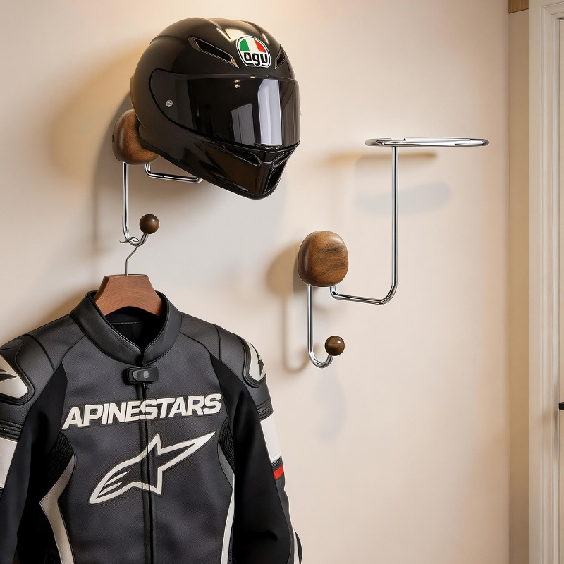 Cycling Gear Display - Supporto da Parete per Casco Senza
