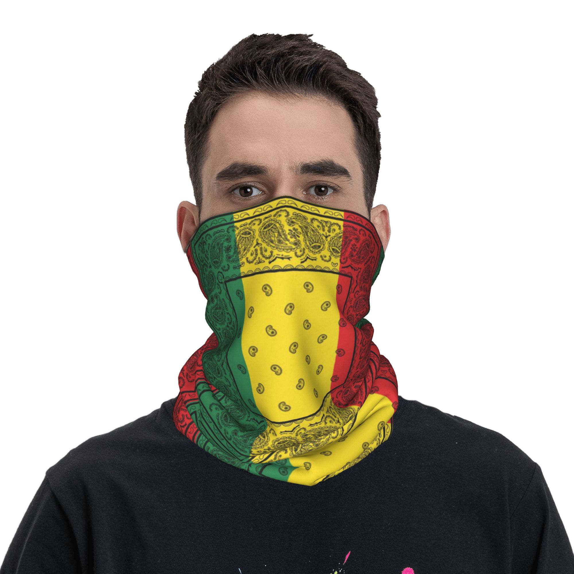Cycling Headwear - Sciarpa Magica Multifunzione con Stampa Paisley