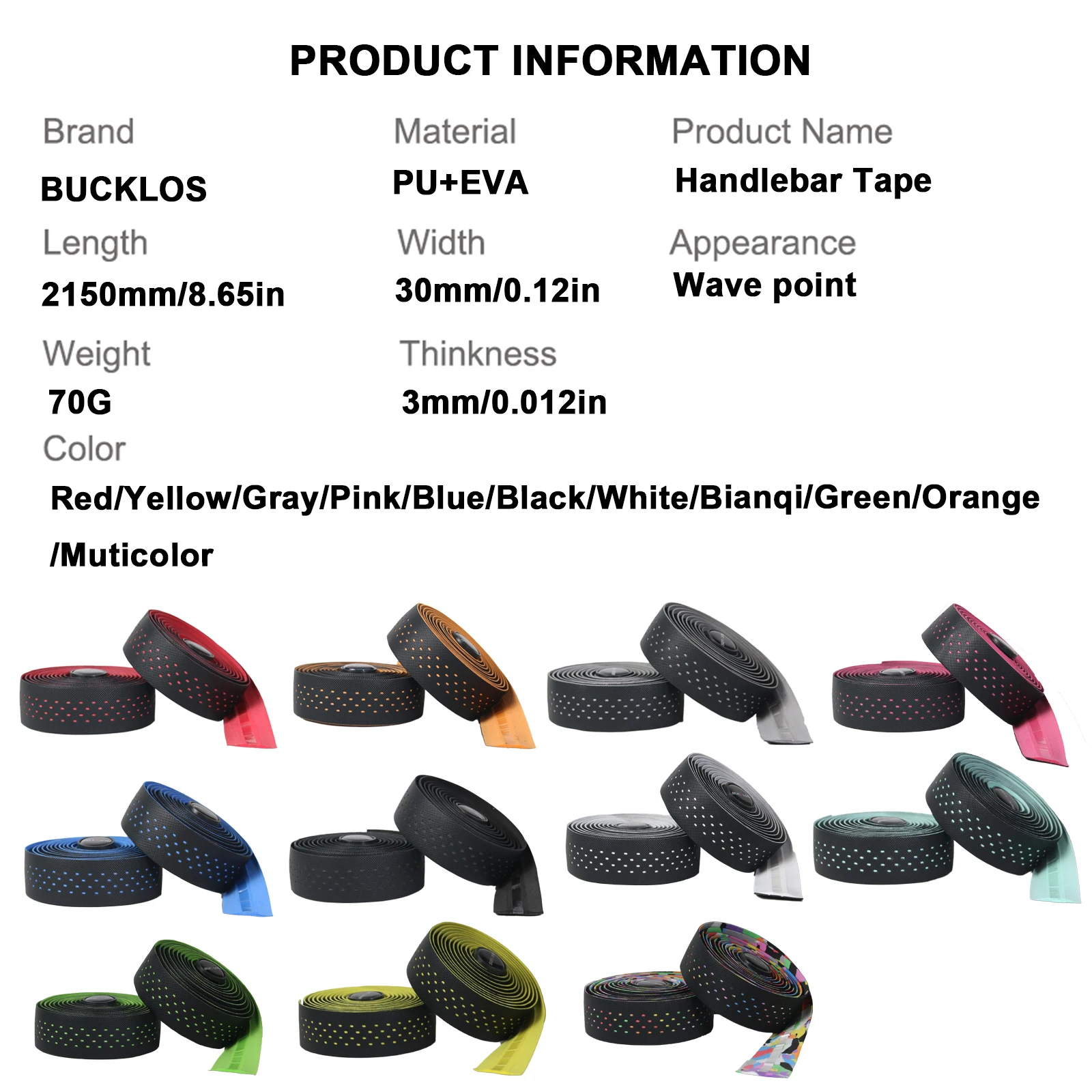 BUCKLOS Nastro manubrio bici p - Bike Handlebar Tape recensione e prezzo