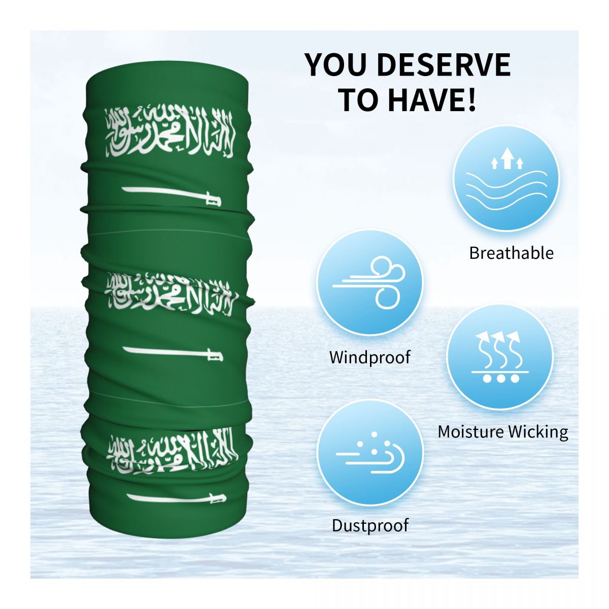 Arabia saudita Flag Bandana Ne - Cycling Headwear recensione e prezzo